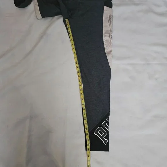 PINK Victoria's Secret Women's  Full Length Color Block Ultimate Leggings Size L - Picture 13 of 16